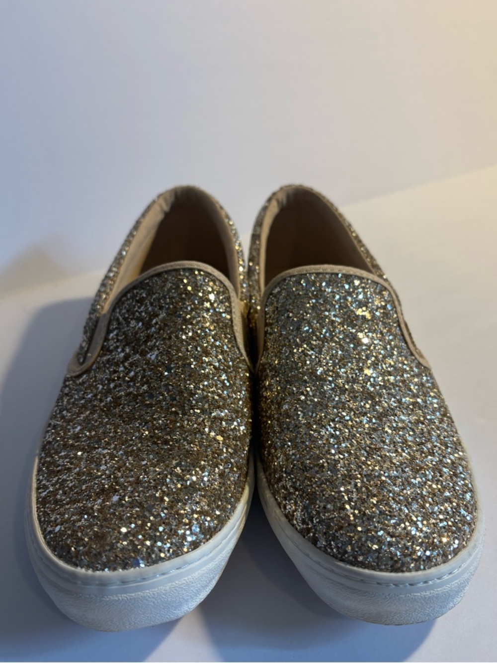 Old Navy Glitter Slip-On Sneaker, Gold Glitter, women’s size 10. - Picture 3 of 10